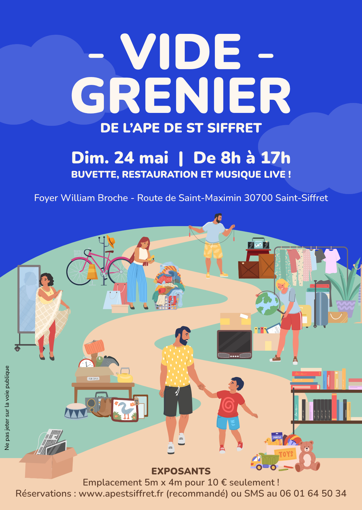 Grand vide-grenier de l'APE de Saint-Siffret